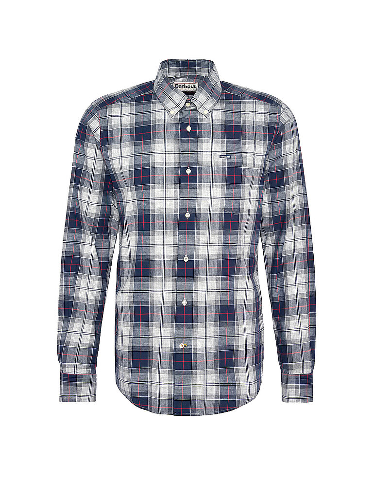 BARBOUR Hemd WETHEREM grau | L von Barbour