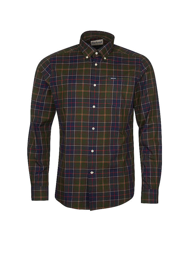 BARBOUR Hemd WETHEREM olive | L von Barbour