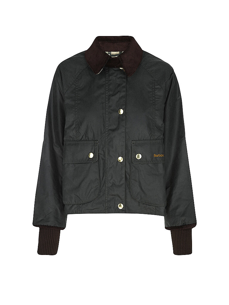 BARBOUR Jacke CROPPED BEADNELL WAX olive | 34 von Barbour