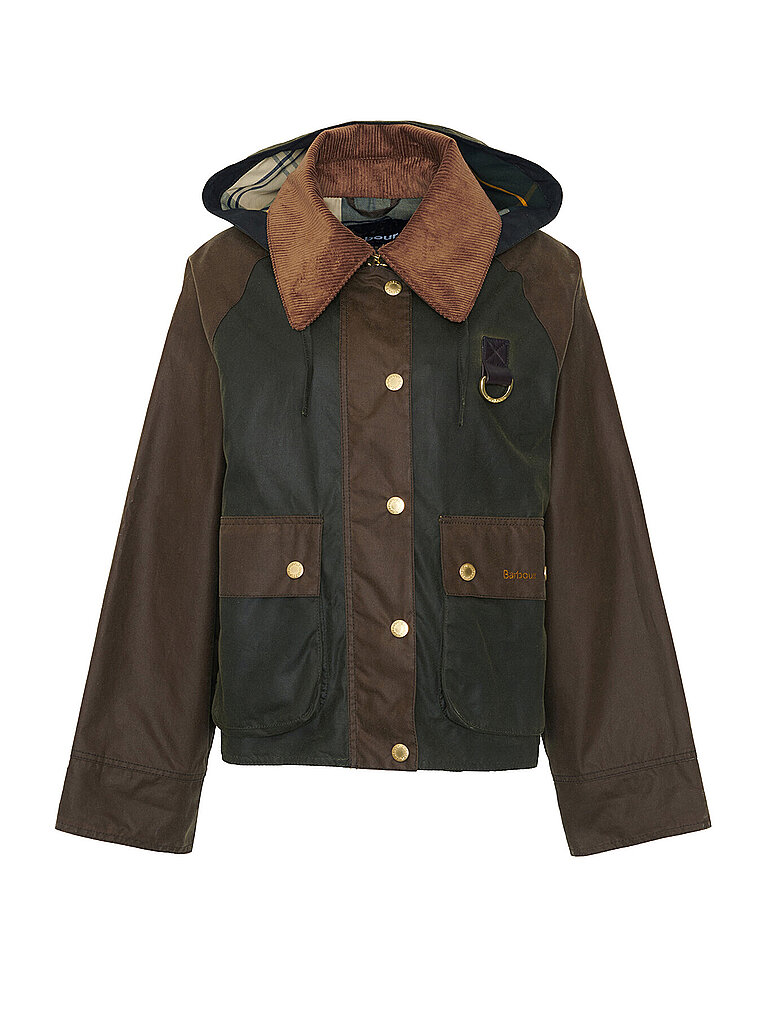 BARBOUR Jacke REIGHTON WAX olive | 38 von Barbour