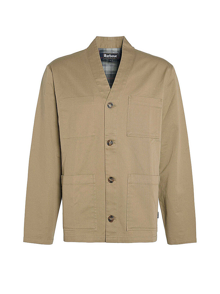 BARBOUR Overshirt RAITHWELL beige | L von Barbour