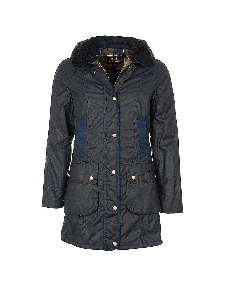 BARBOUR Parka BOWER WAX dunkelblau | 36 von Barbour