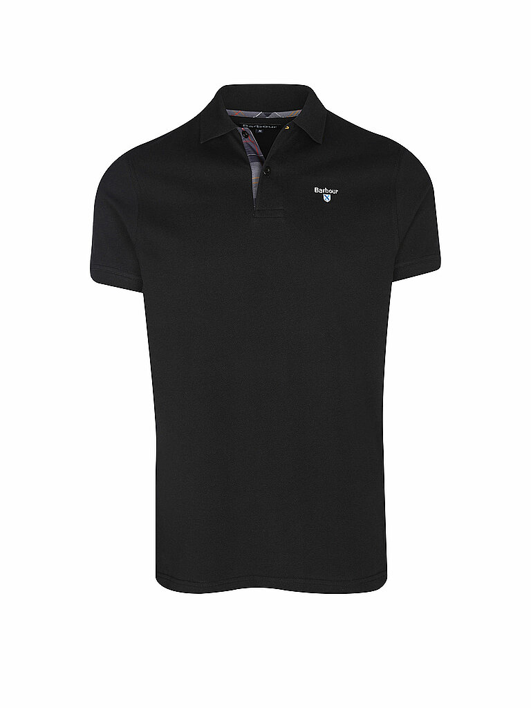 BARBOUR Poloshirt Regular Fit schwarz | L von Barbour