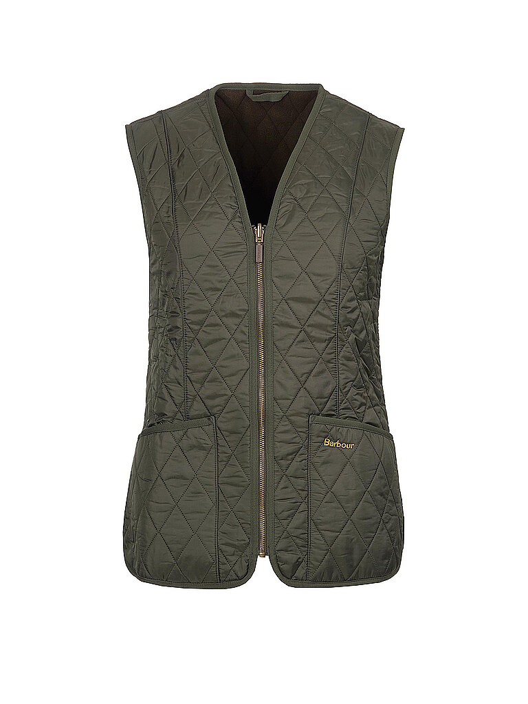 BARBOUR Steppgilet FLEECE BETTY olive | 38 von Barbour