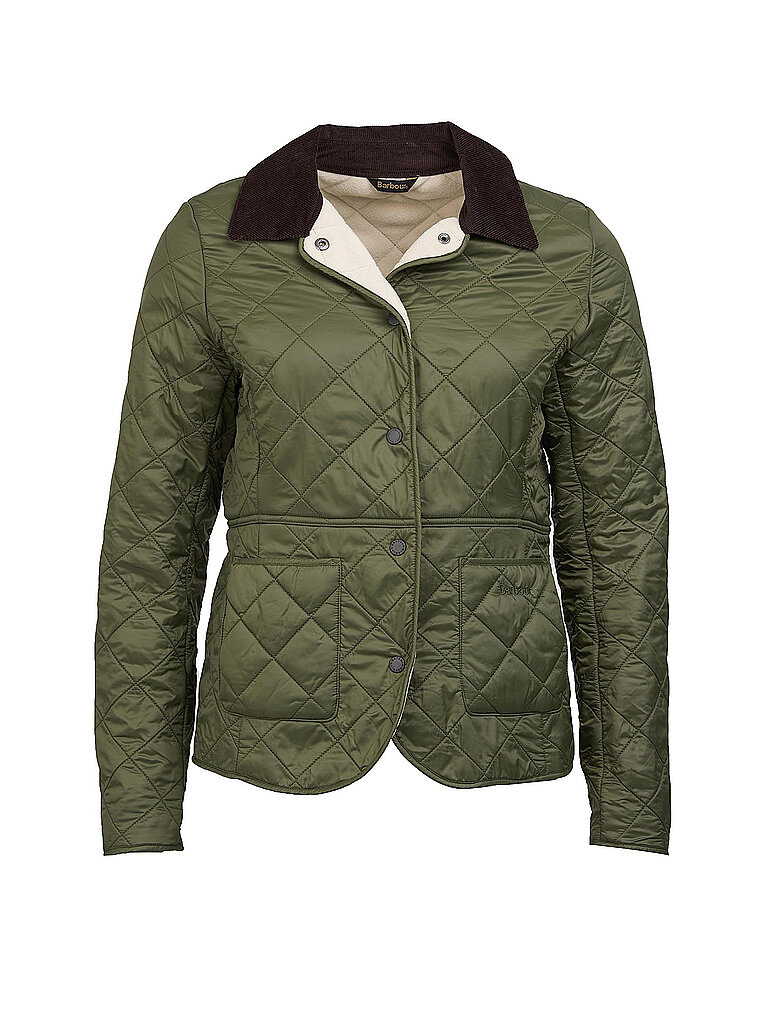 BARBOUR Steppjacke DEVERON POLARQUILT olive | 34 von Barbour