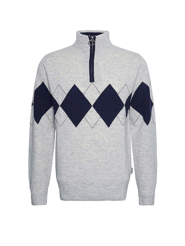 BARBOUR Troyer Pullover HARTFIELD hellgrau | L von Barbour