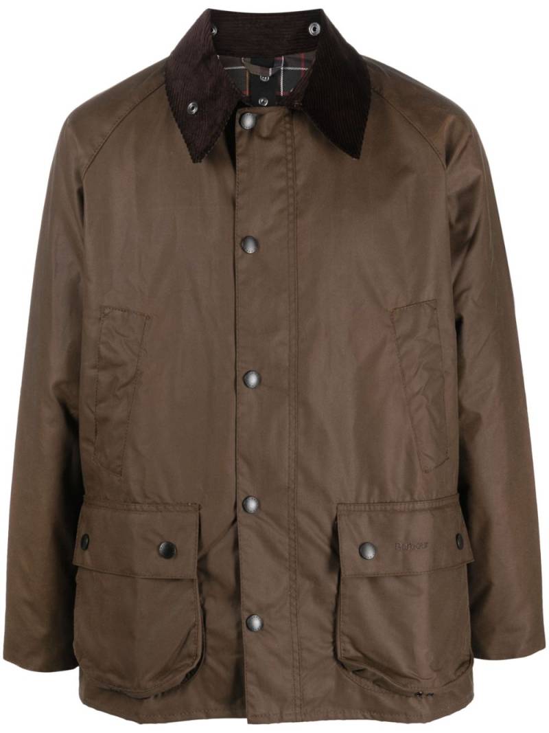 Barbour Bedale logo-embroidered wax jacket - Brown von Barbour