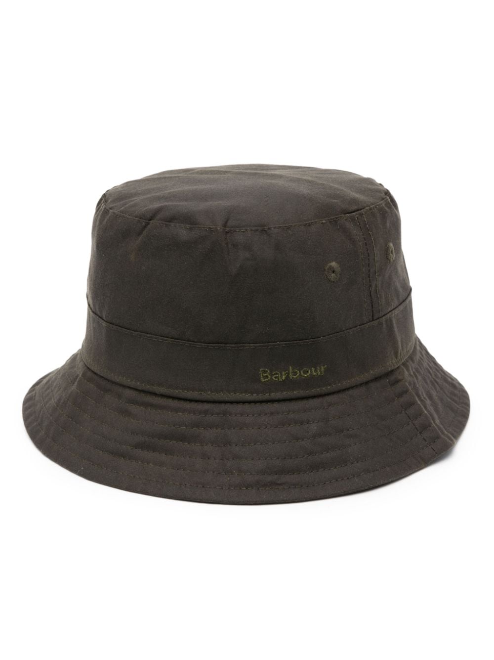 Barbour Belsay logo-embroidered cotton bucket hat - Green von Barbour
