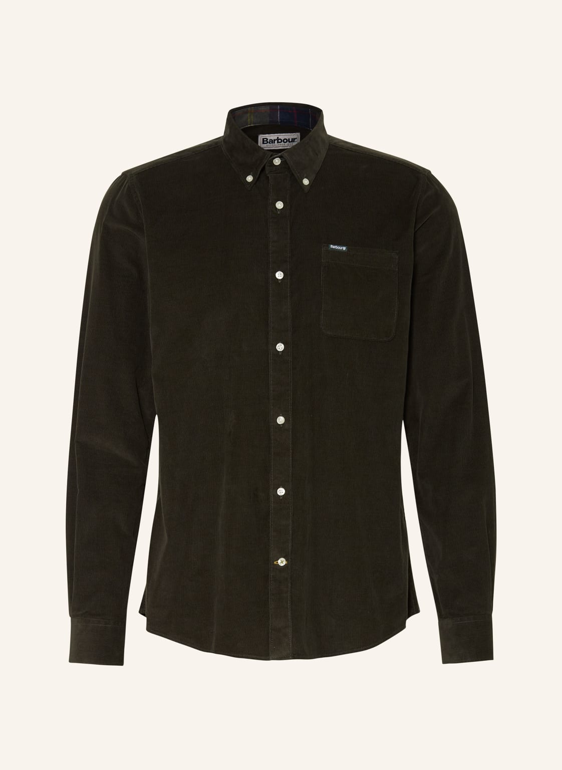 Barbour Cordhemd Ramsey Tailored Fit gruen von Barbour