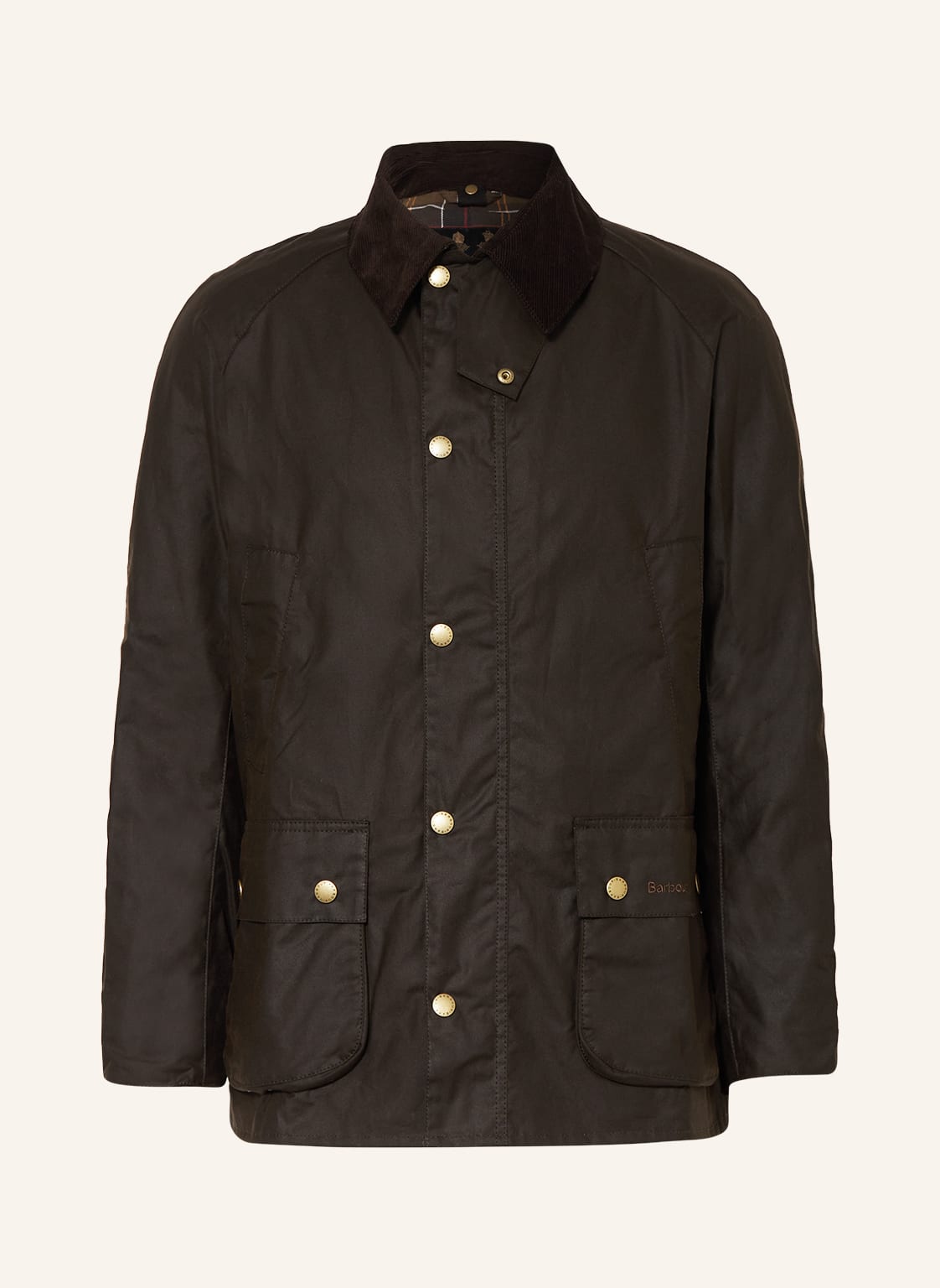 Barbour Fieldjacket Ashby Wax gruen von Barbour