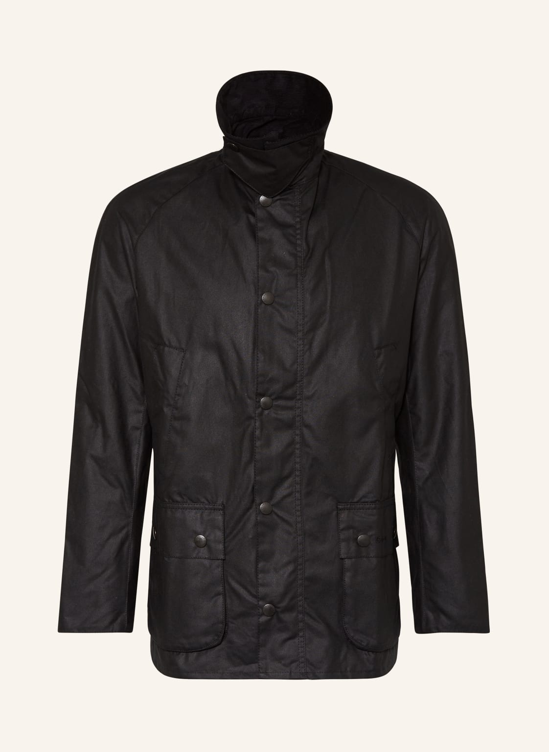 Barbour Fieldjacket Ashby Wax schwarz von Barbour