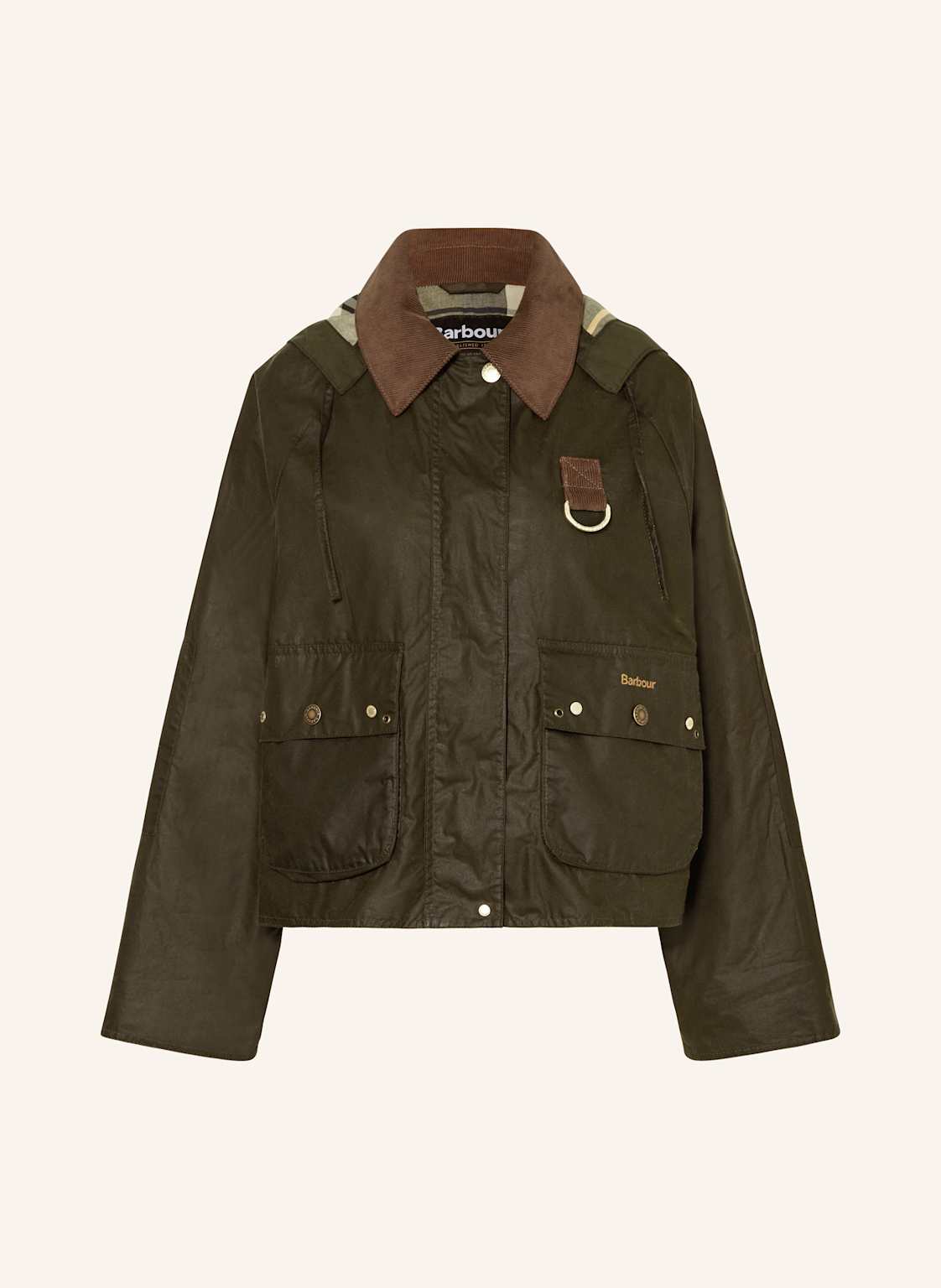 Barbour Fieldjacket Erma Mit Abnehmbarer Kapuze gruen von Barbour