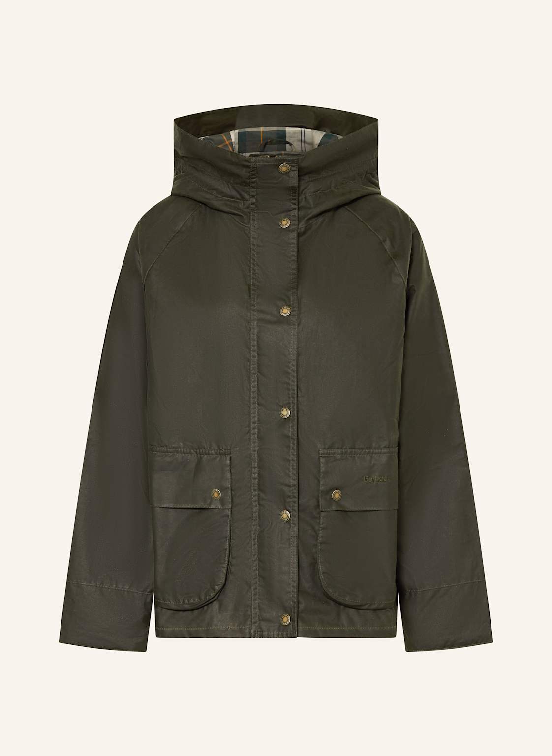 Barbour Fieldjacket Hollies Wax gruen von Barbour