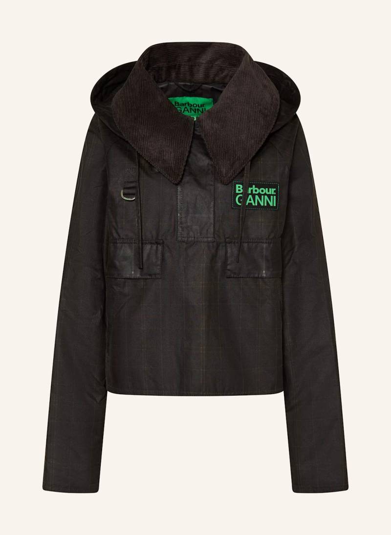 Barbour Fieldjacket Mit Abnehmbarer Kapuze braun von Barbour