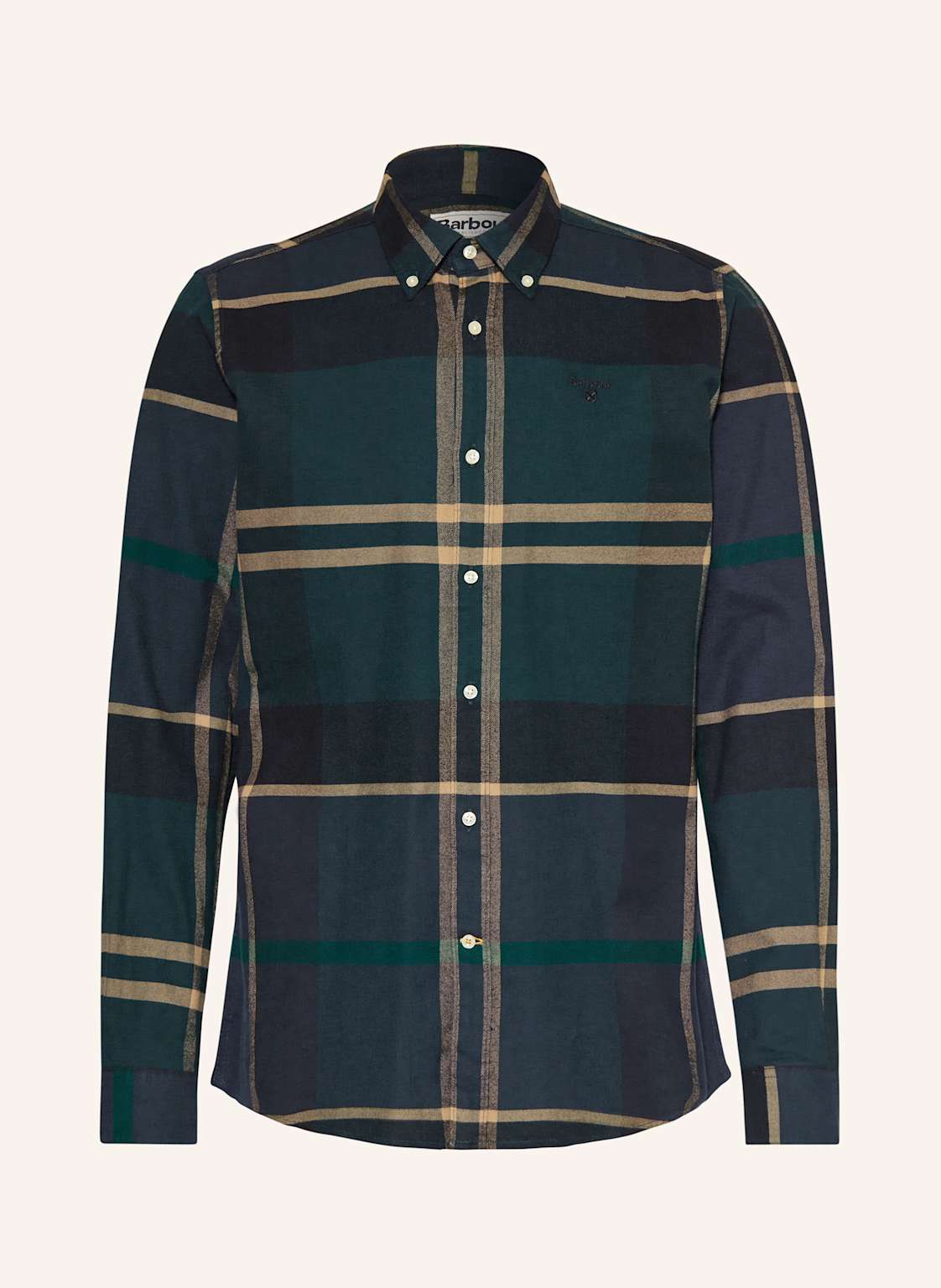 Barbour Flanellhemd Iceloch Tailored Fit gruen von Barbour