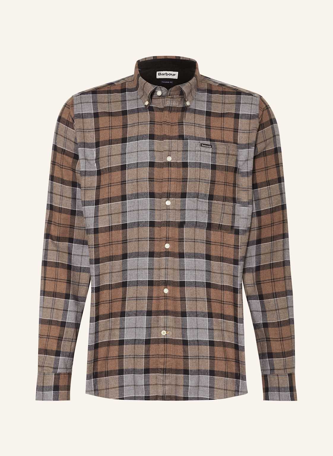 Barbour Flanellhemd Rasay Tailored Fit braun von Barbour