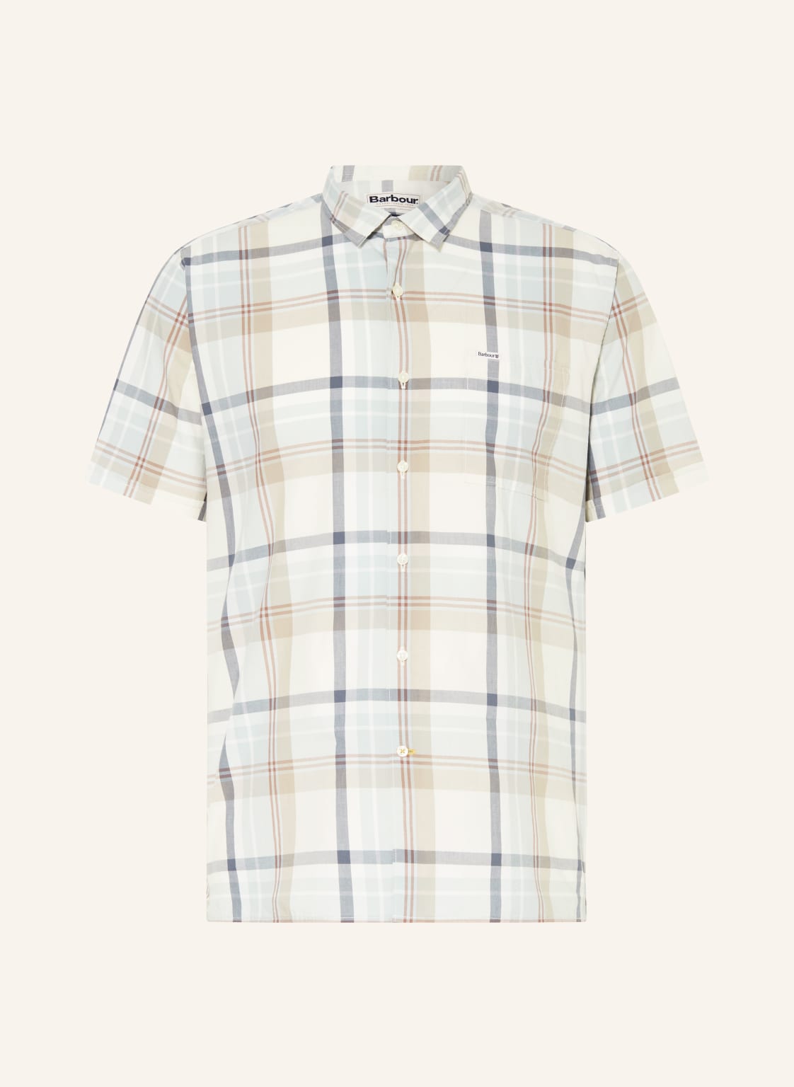 Barbour Kurzarm-Hemd Oakfield Regular Fit weiss von Barbour