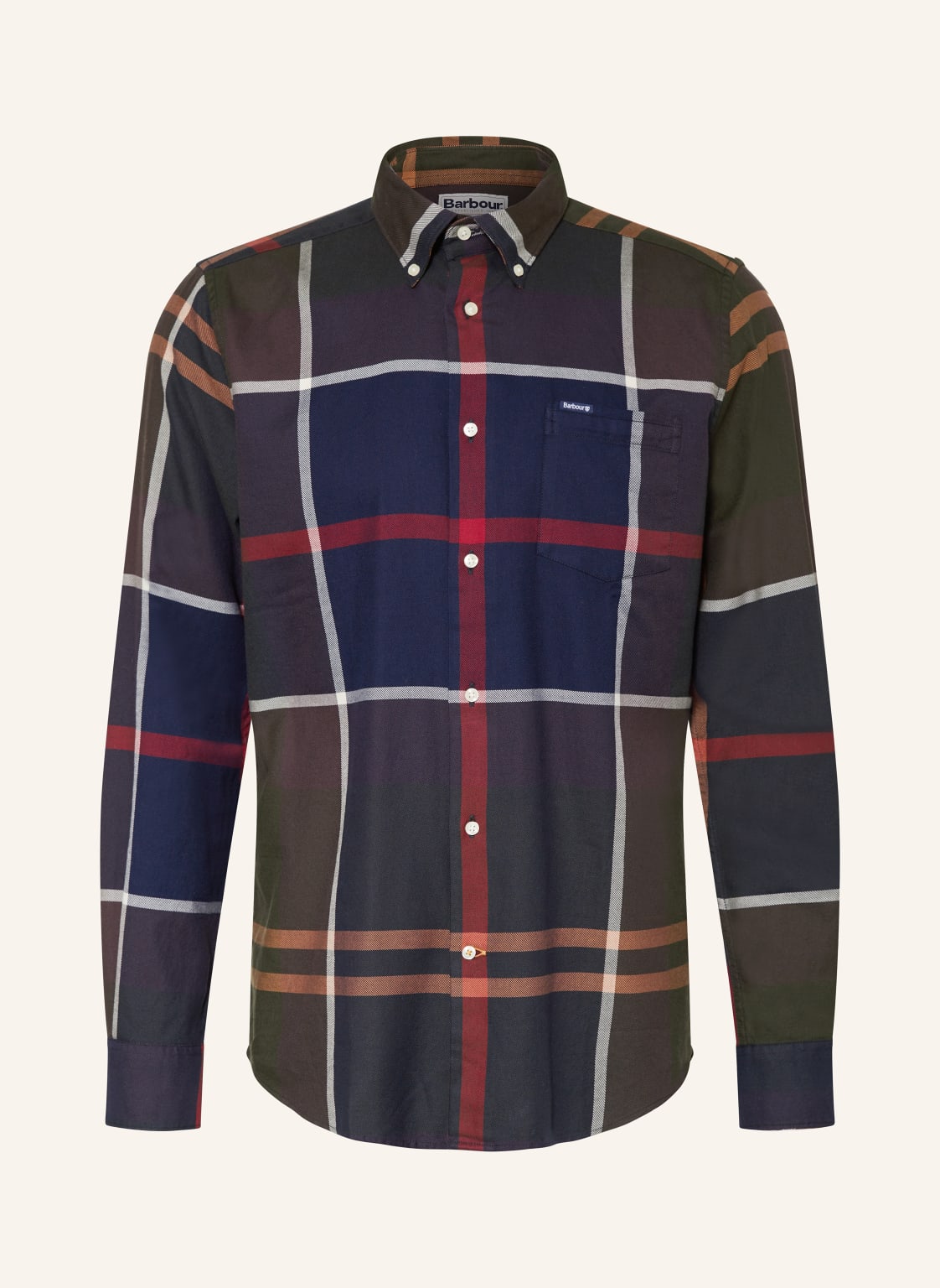 Barbour Hemd Dunoon Tailored Fit gruen von Barbour