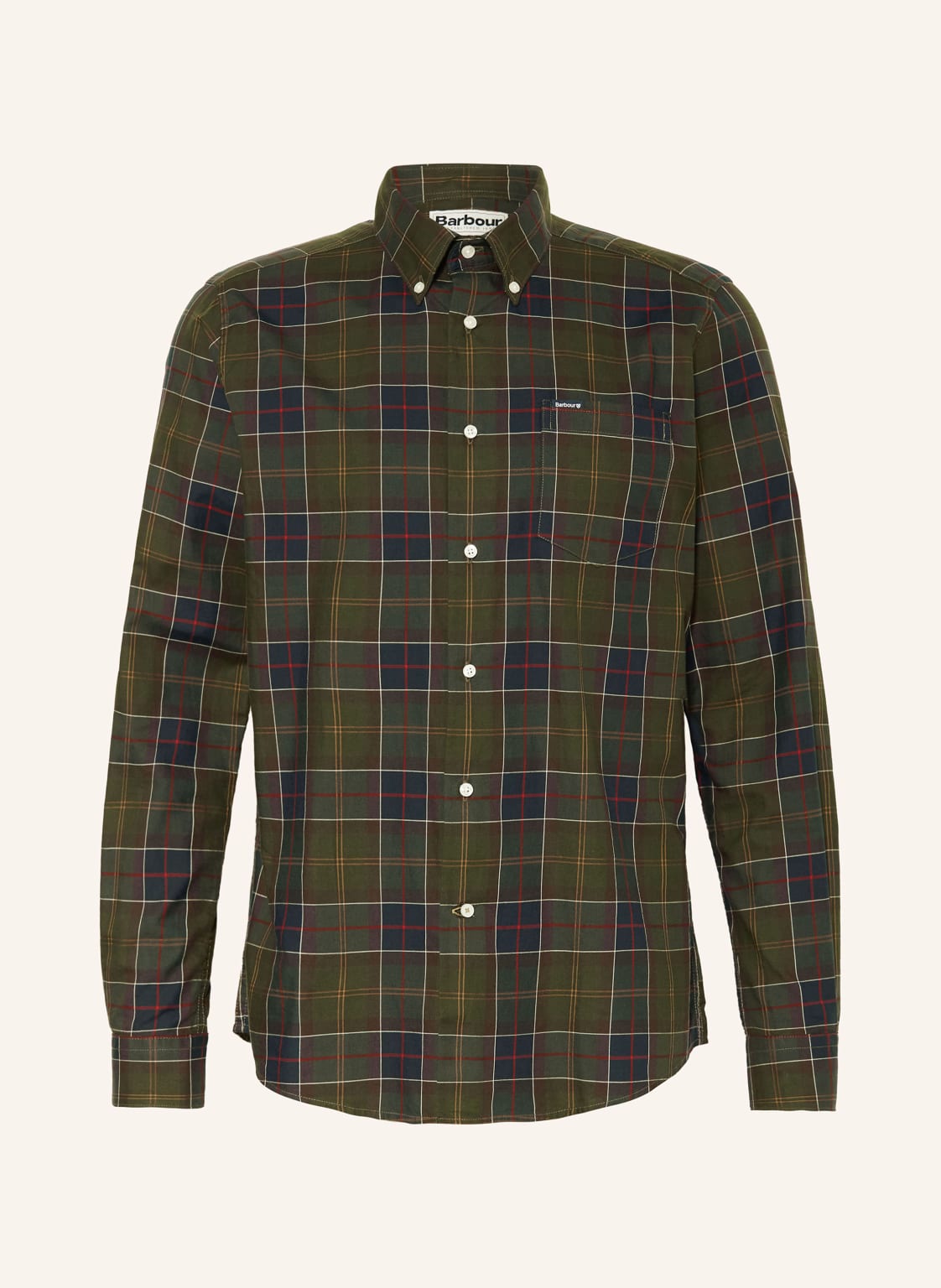 Barbour Hemd Wetheram Tailored Fit gruen von Barbour