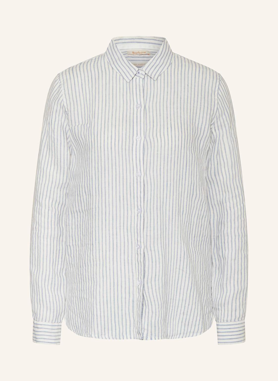 Barbour Hemdbluse Marine Aus Leinen weiss Barbour Hemdbluse Marine Aus Leinen weiss von Barbour