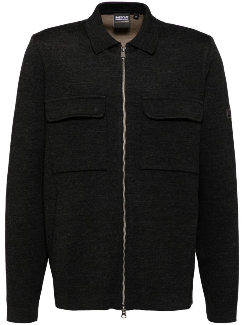 Barbour International Burley Zip Through jacket - Black von Barbour