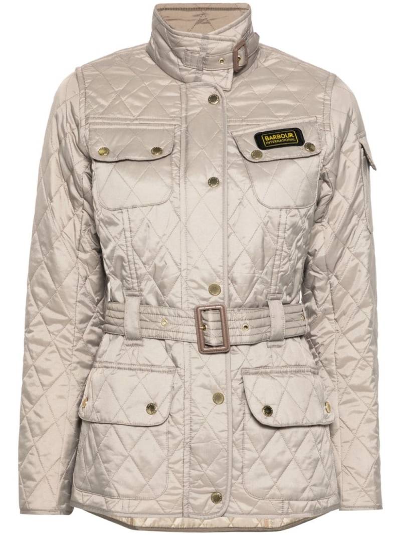 Barbour International belted jacket - Grey von Barbour