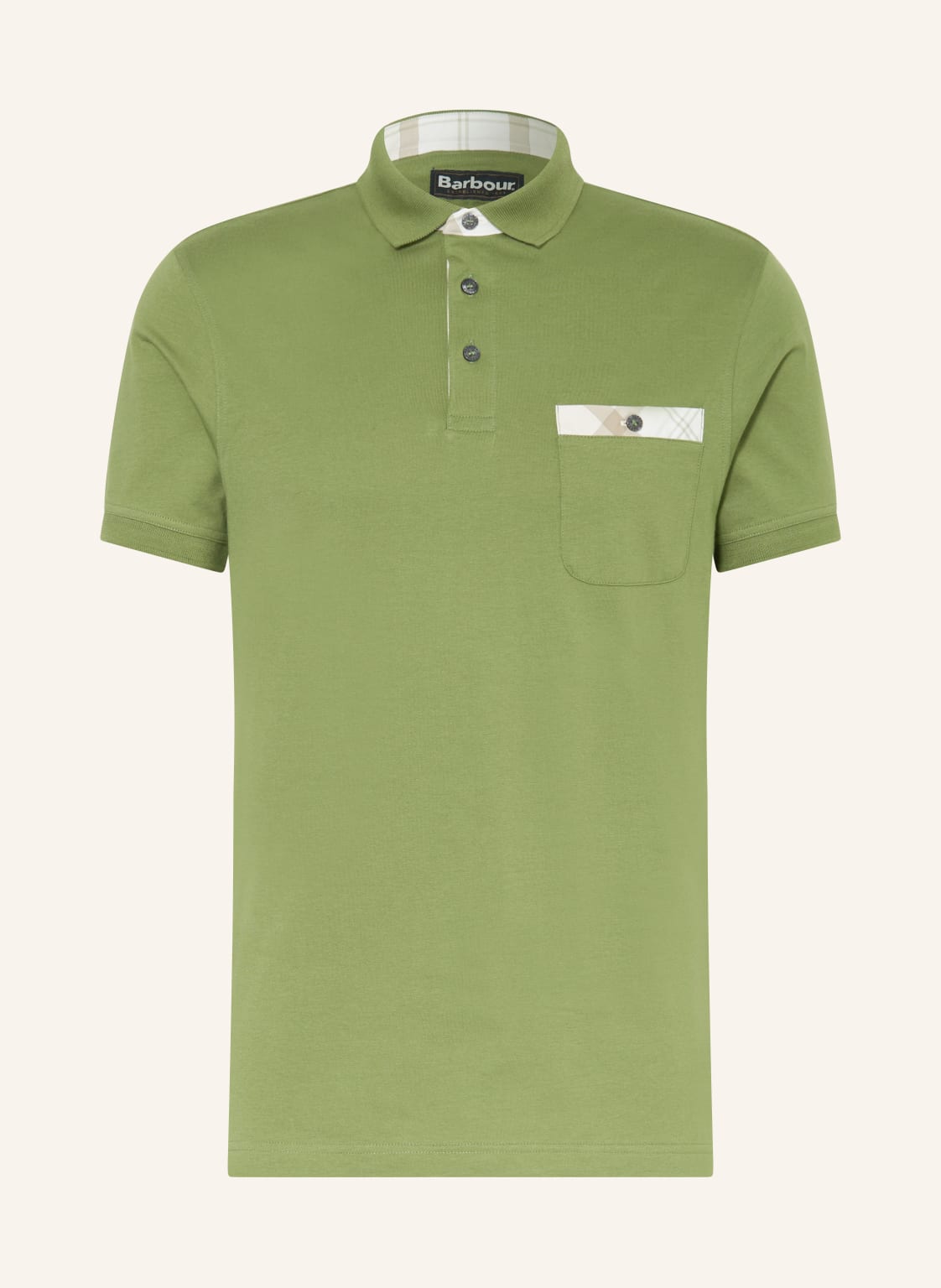 Barbour Jersey-Poloshirt Hirstly gruen von Barbour