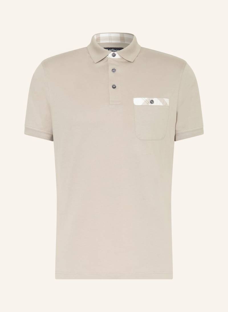 Barbour Jersey-Poloshirt Hirstly grau von Barbour