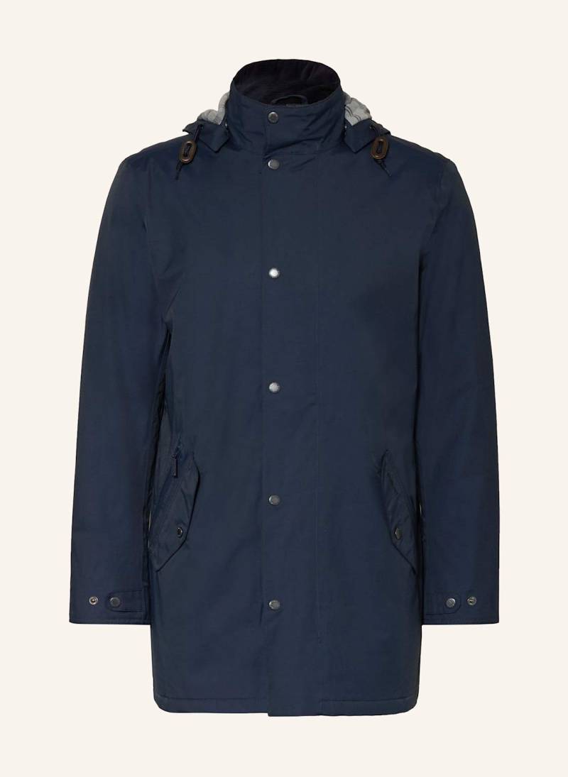 Barbour Regenparka Mac Mit Abnehmbarer Kapuze blau von Barbour