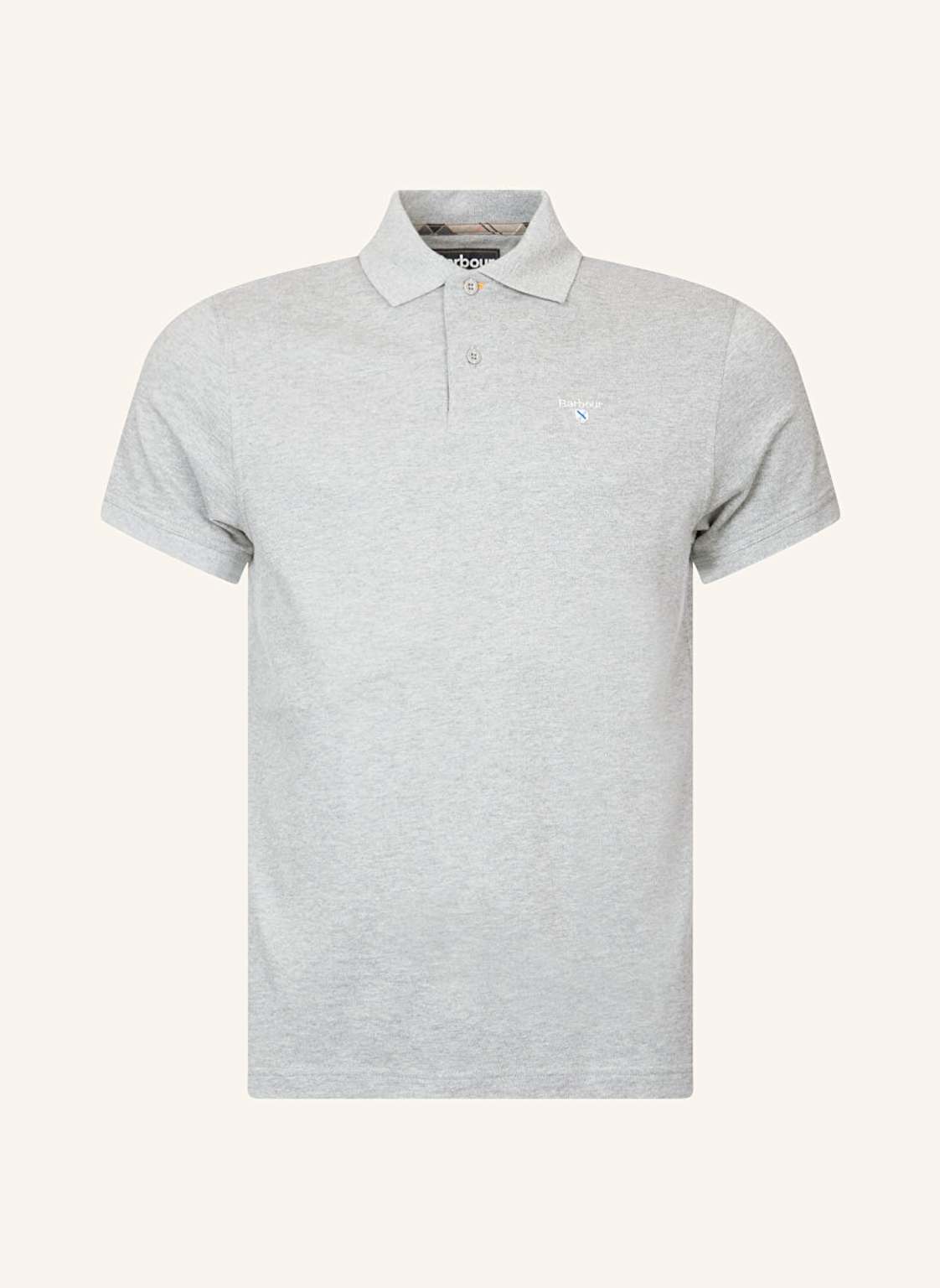 Barbour Piqué-Poloshirt grau von Barbour