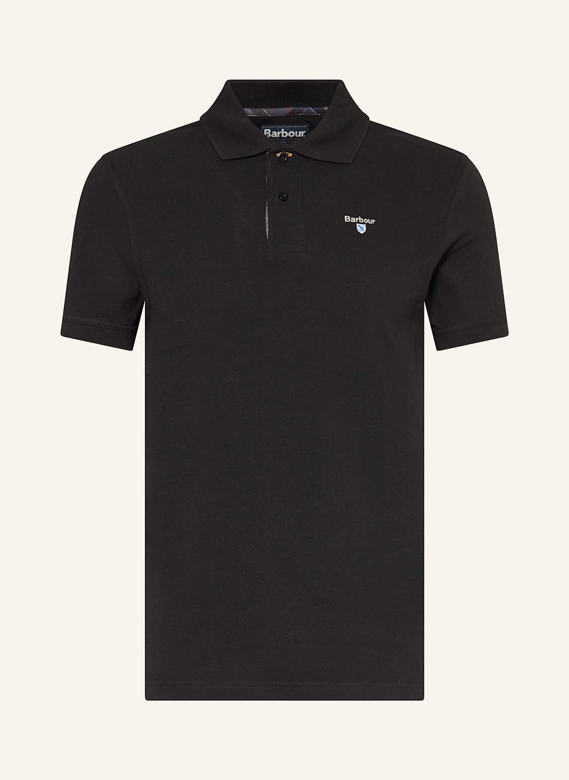 Barbour Piqué-Poloshirt schwarz von Barbour