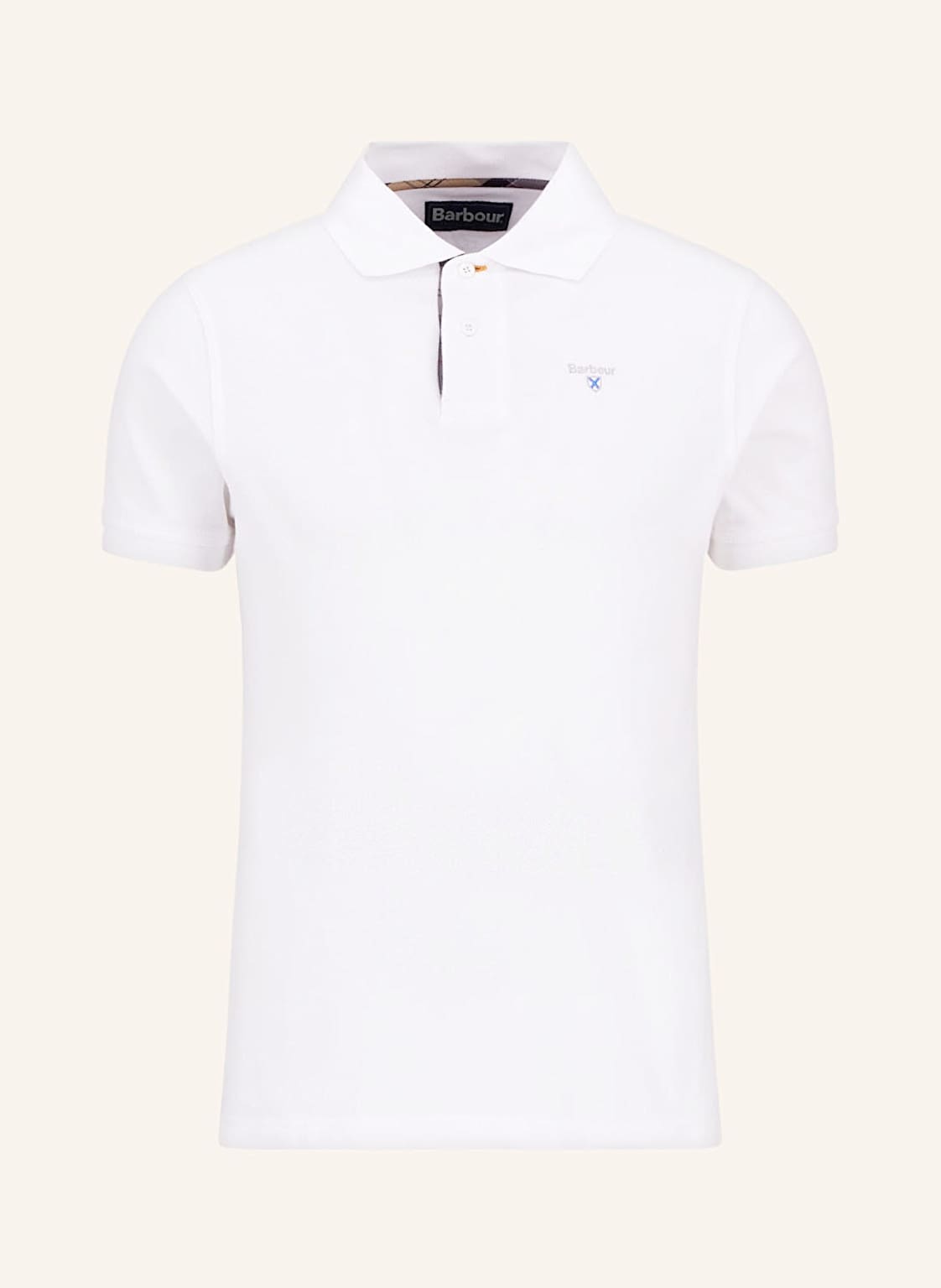 Barbour Piqué-Poloshirt weiss von Barbour