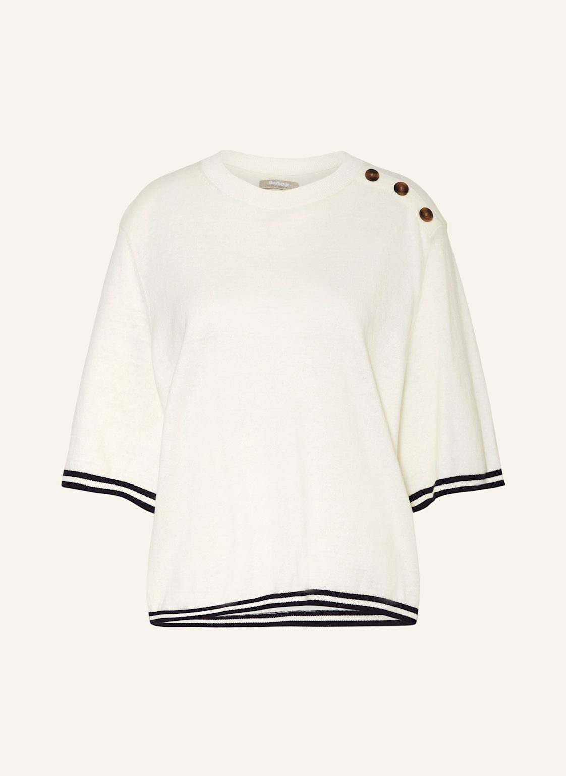 Barbour Pullover Genevieve Mit 3/4-Arm weiss Barbour Pullover Genevieve Mit 3/4-Arm weiss von Barbour