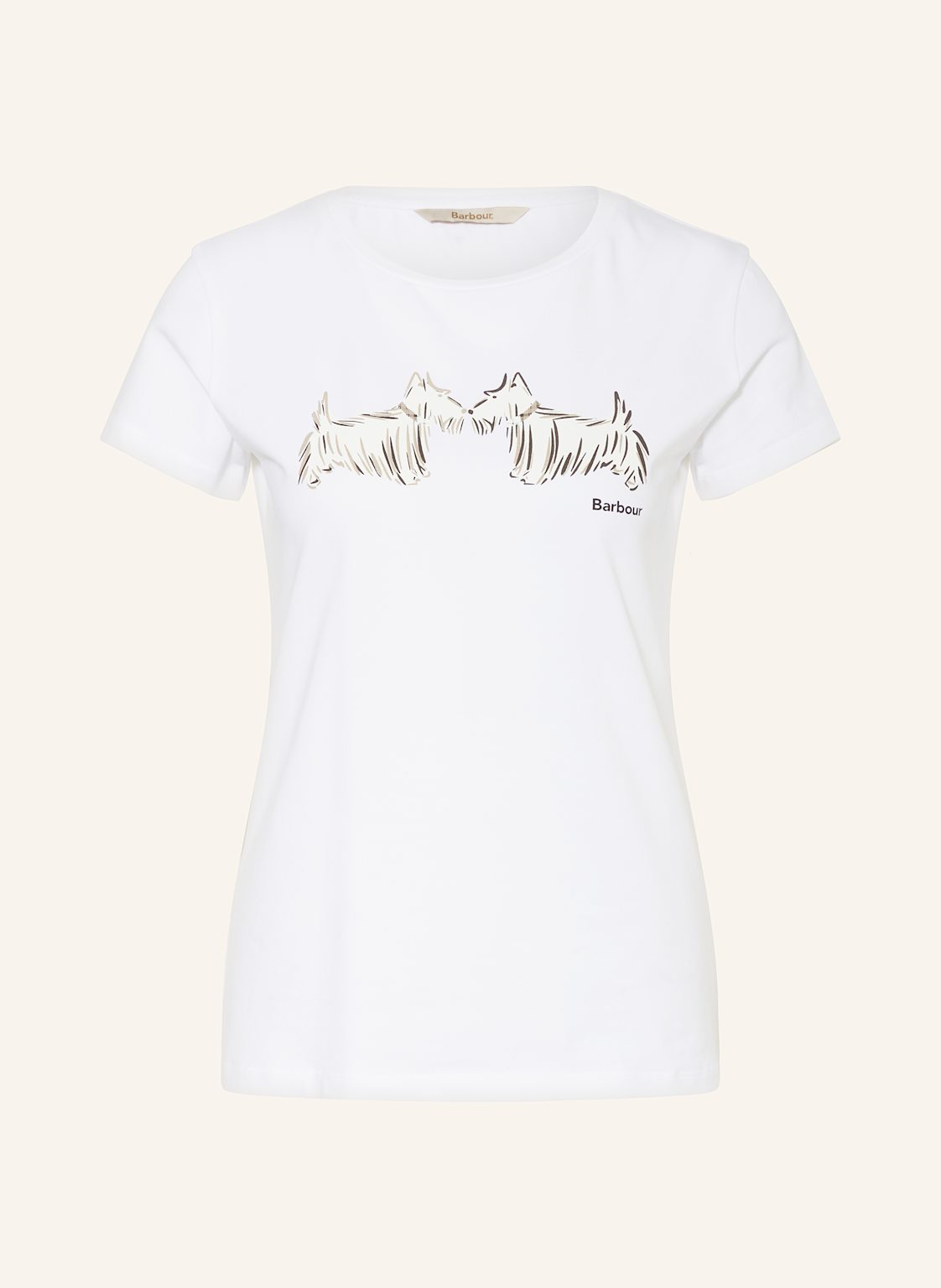 Barbour T-Shirt Highlands weiss von Barbour