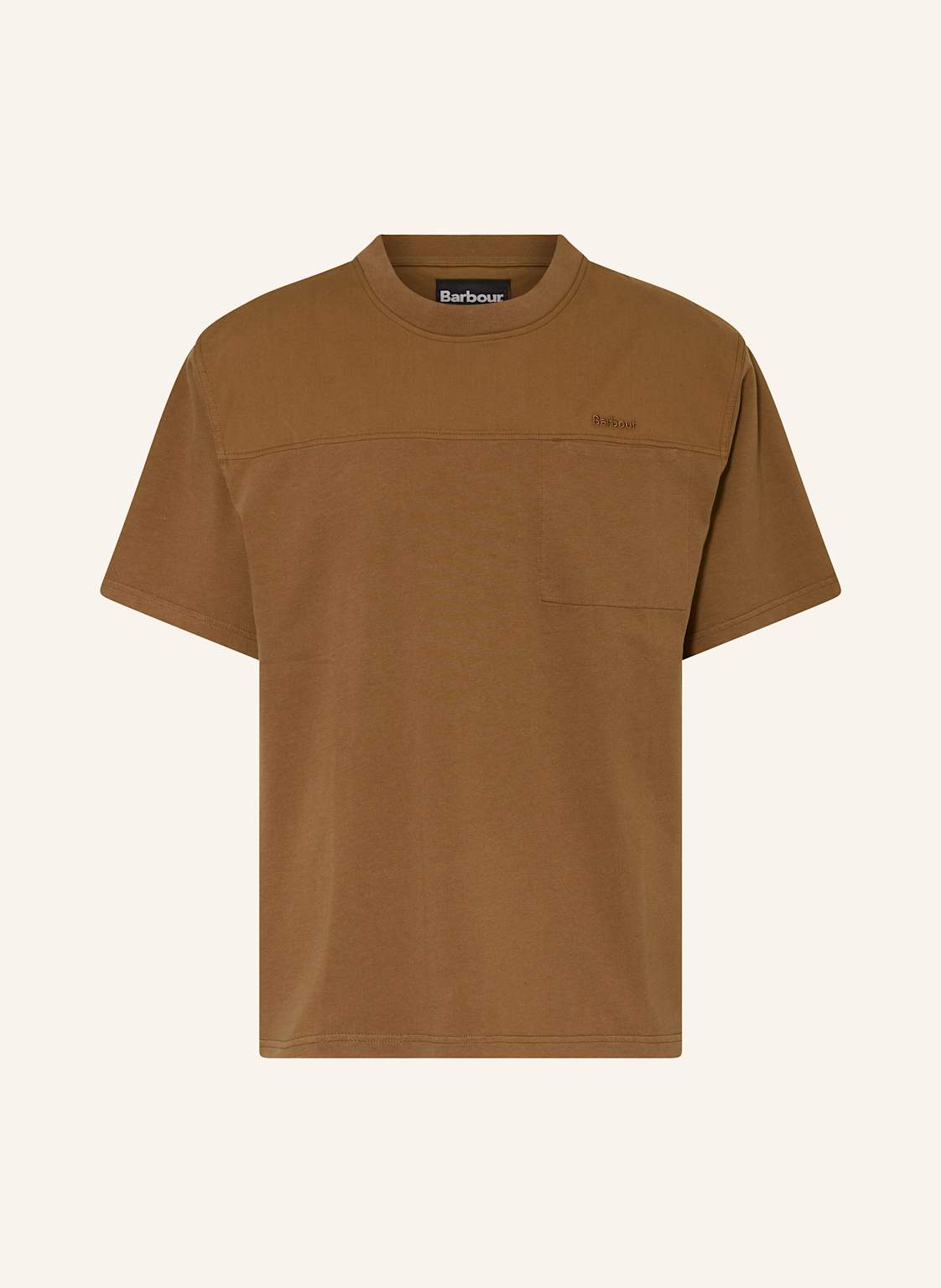 Barbour T-Shirt Hunton braun von Barbour