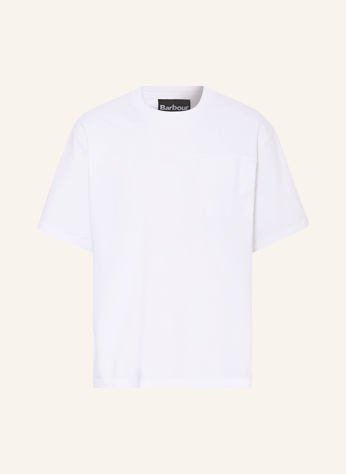 Barbour T-Shirt Hunton weiss von Barbour