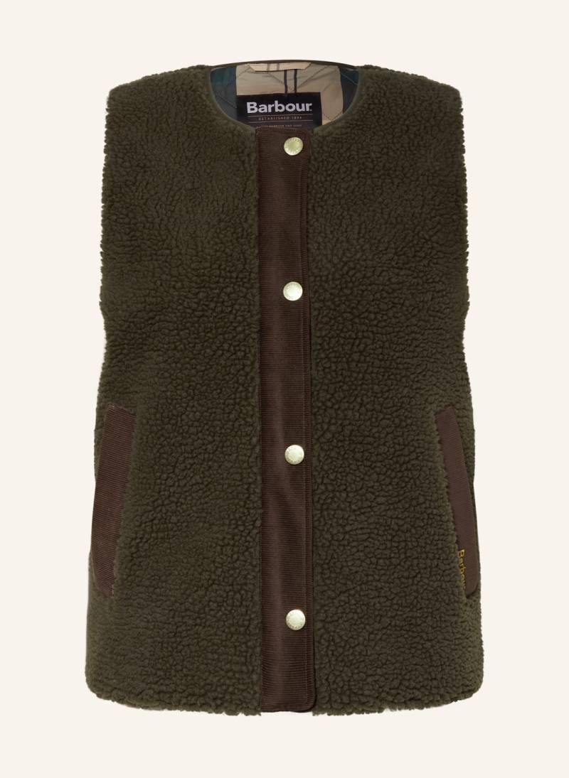 Barbour Teddyfell-Weste Dulsie gruen von Barbour