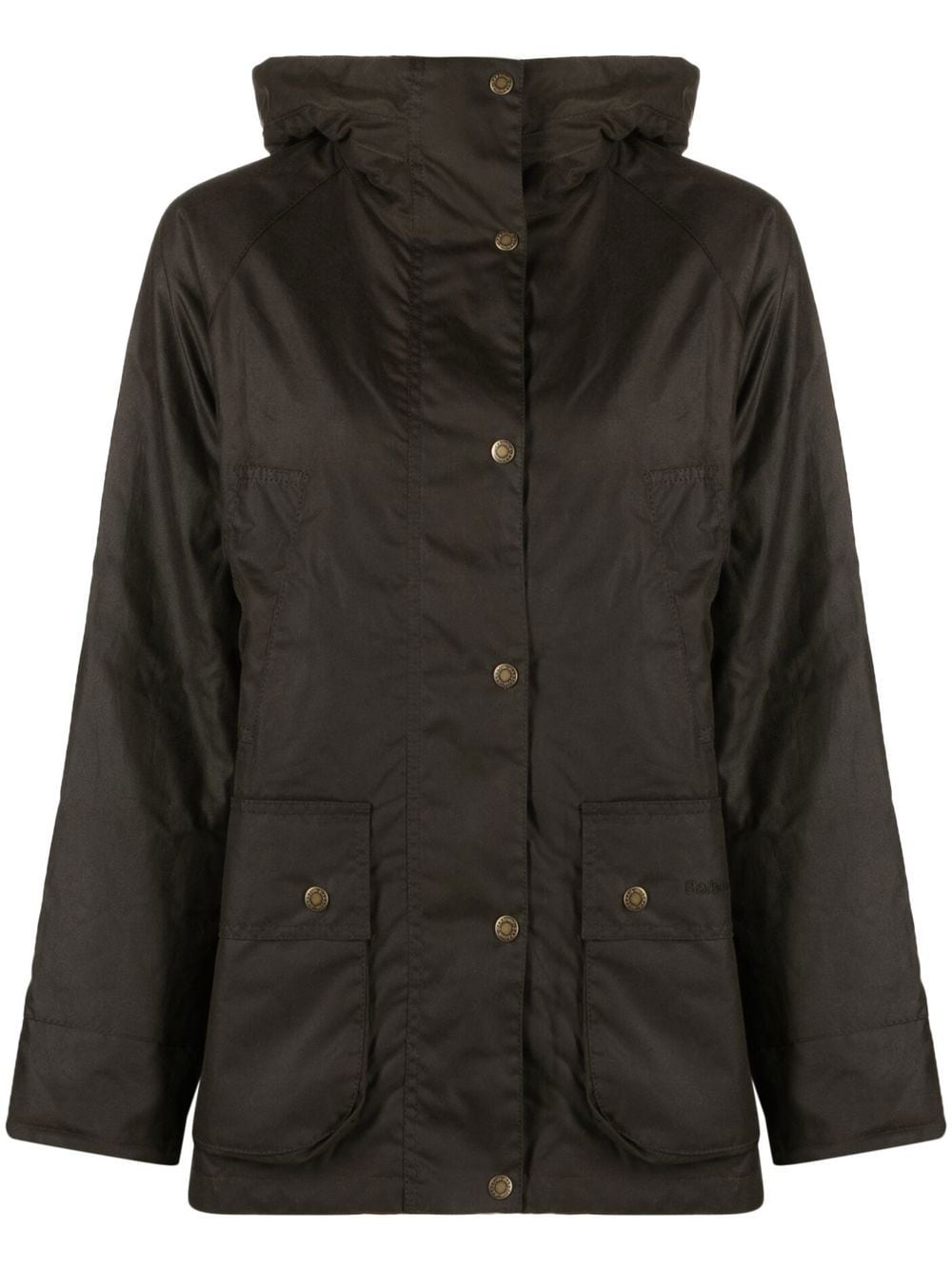 Barbour button-up hooded jacket - Green von Barbour