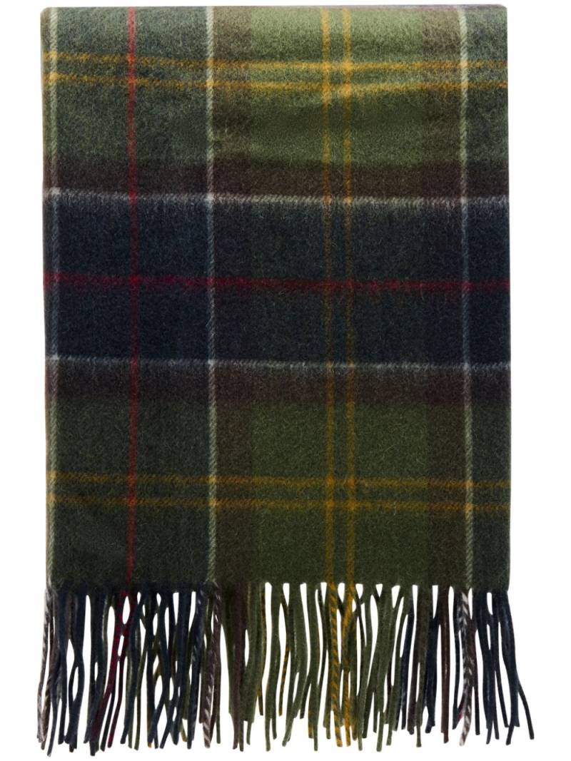 Barbour check-pattern scarf - Yellow von Barbour