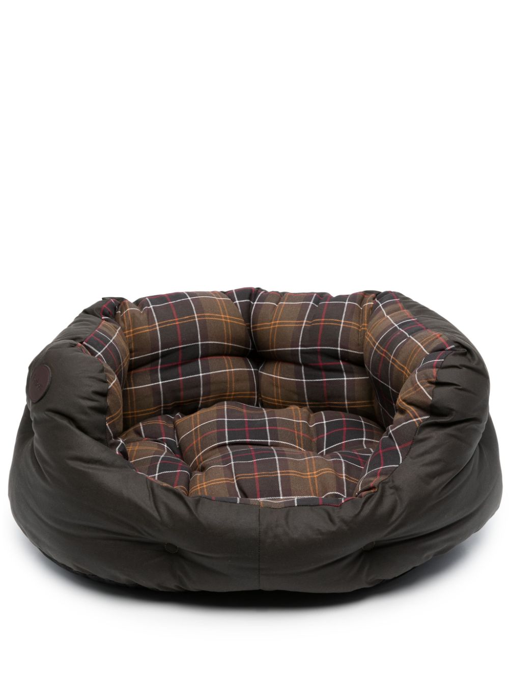 Barbour check-plaid cotton dog bed - Green von Barbour