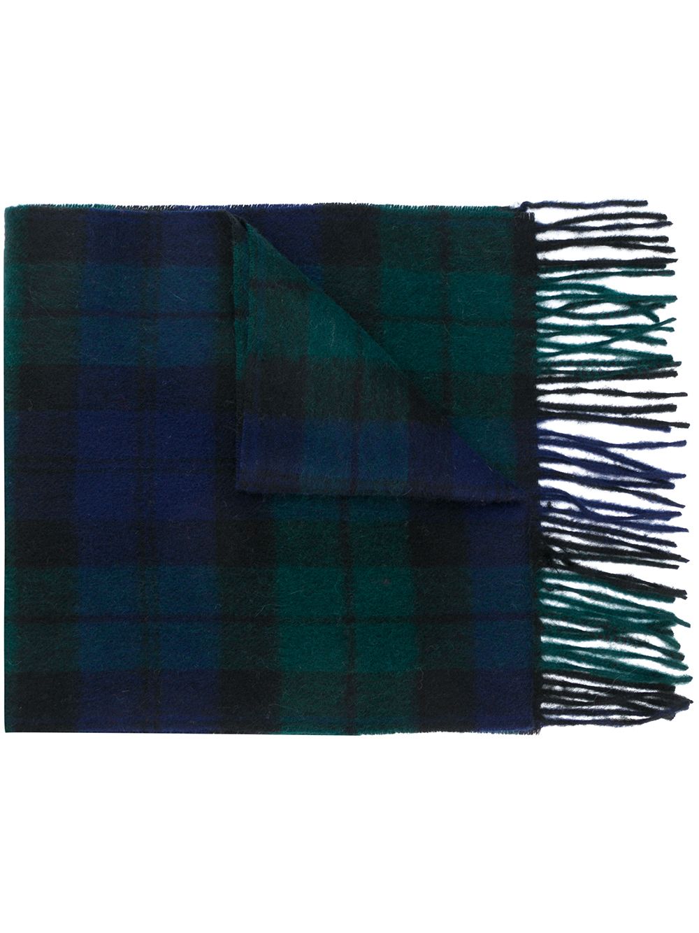 Barbour checked scarf - Blue von Barbour