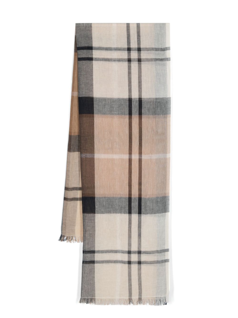 Barbour checked scarf - Neutrals von Barbour