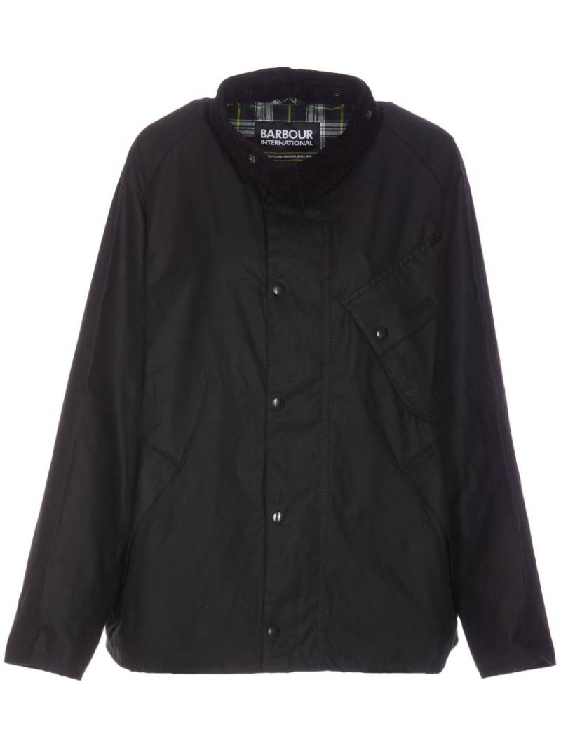 Barbour corduroy-collar cotton jacket - Black von Barbour