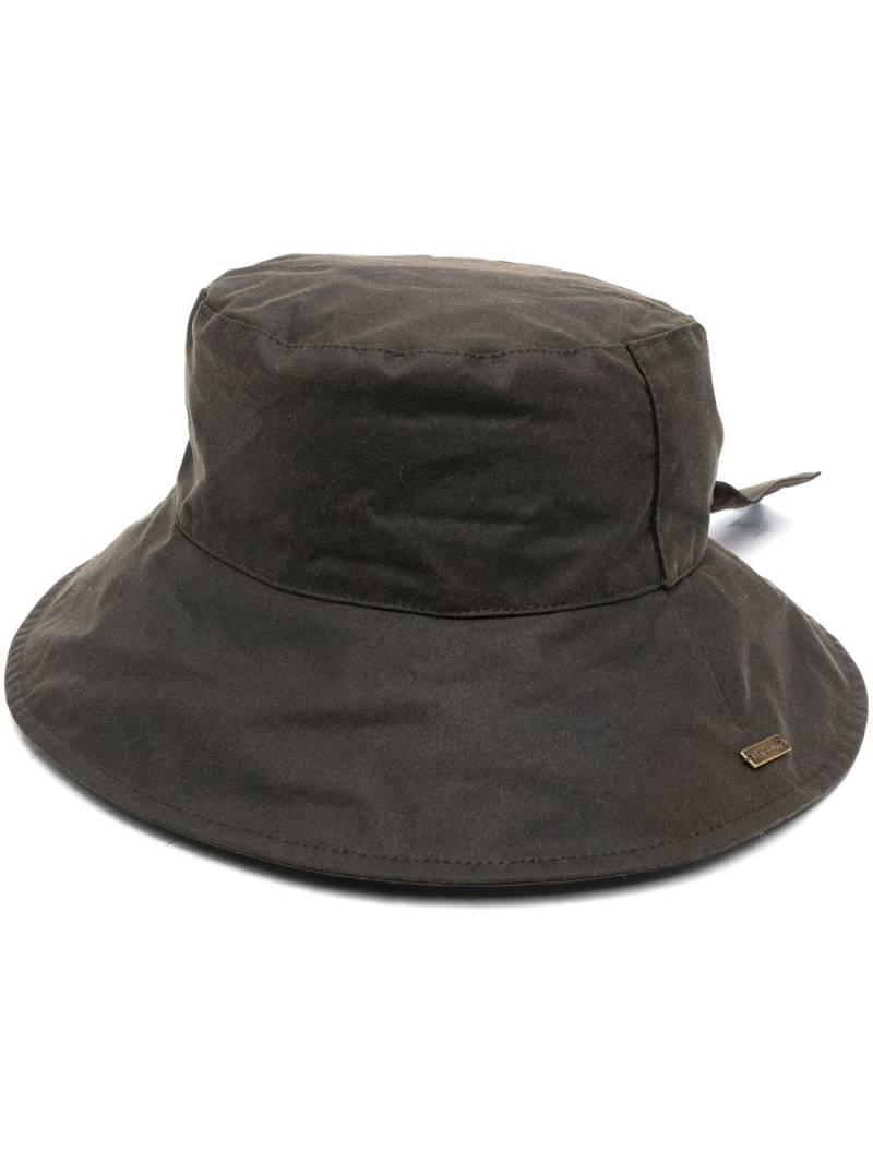 Barbour cotton tie-fastening bucket-hat - Green von Barbour