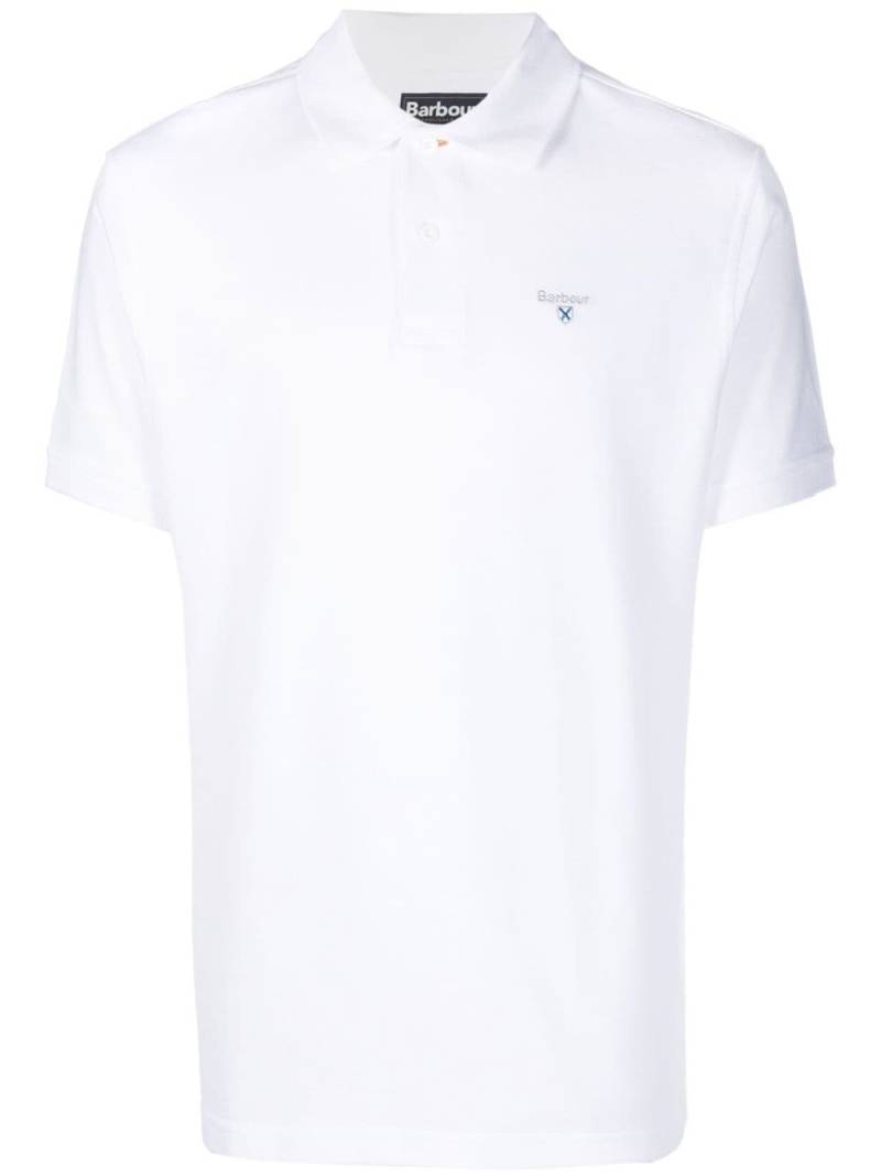 Barbour embroidered-logo polo shirt - White von Barbour