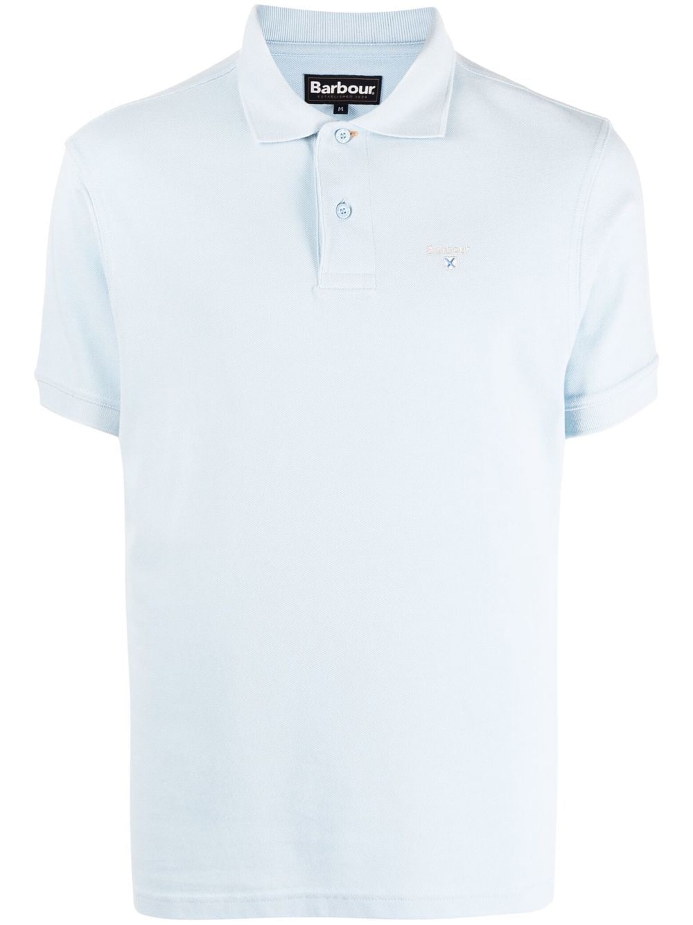 Barbour embroidered-logo short-sleeved polo shirt - Blue von Barbour