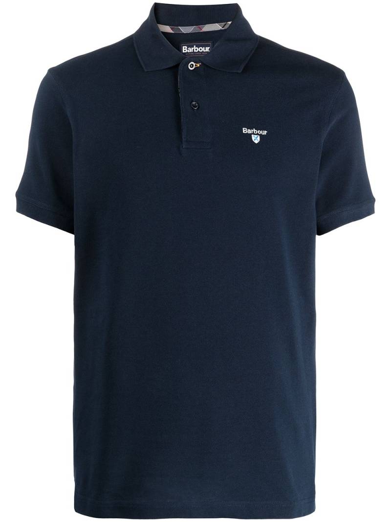 Barbour logo embroidered polo shirt - Blue von Barbour