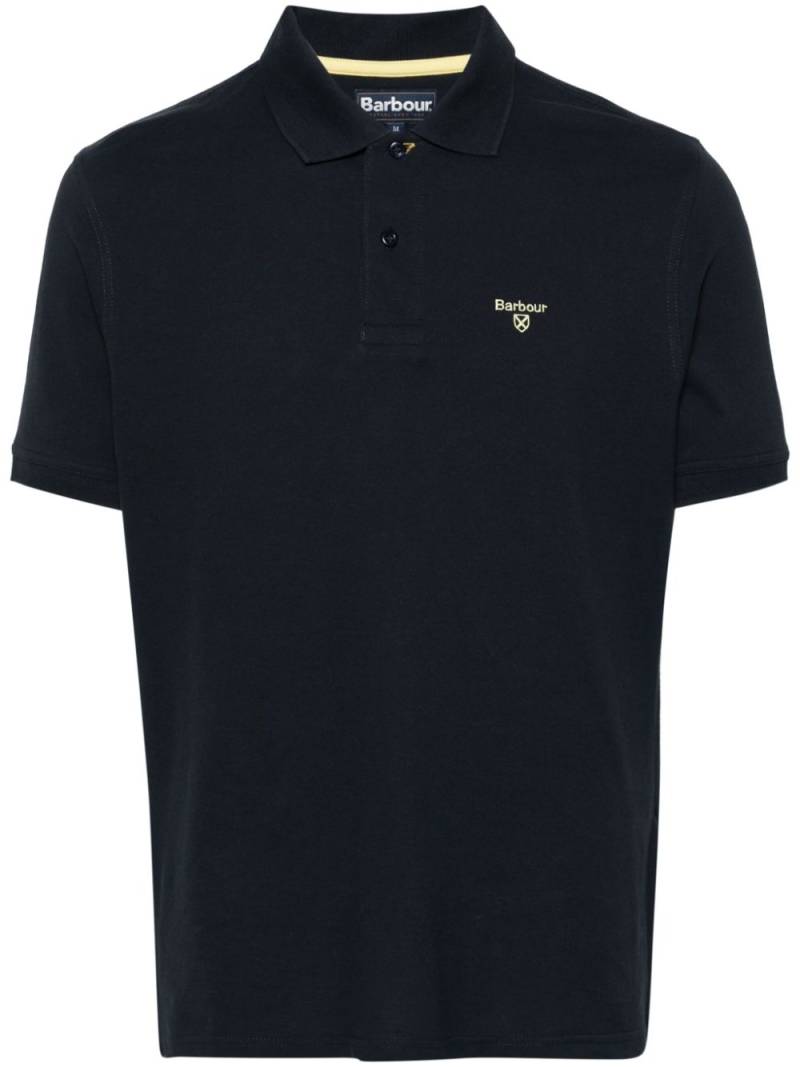 Barbour logo-embroidered polo shirt - Blue von Barbour