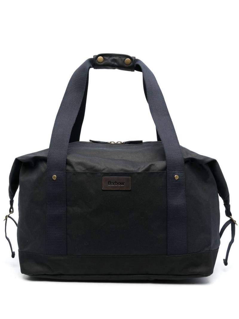 Barbour logo-patch luggage tote bag - Blue von Barbour