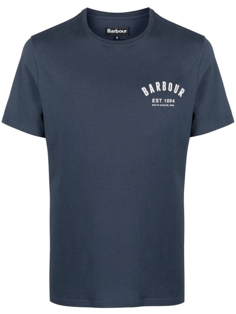 Barbour logo-print cotton T-shirt - Blue von Barbour